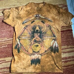 The Mountain Bear Spirit Indian tee unisex Med
